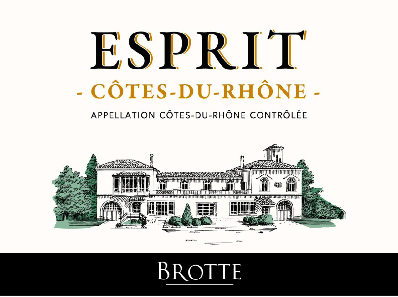 Brotte - Esprit Cotes du Rhone Blanc label