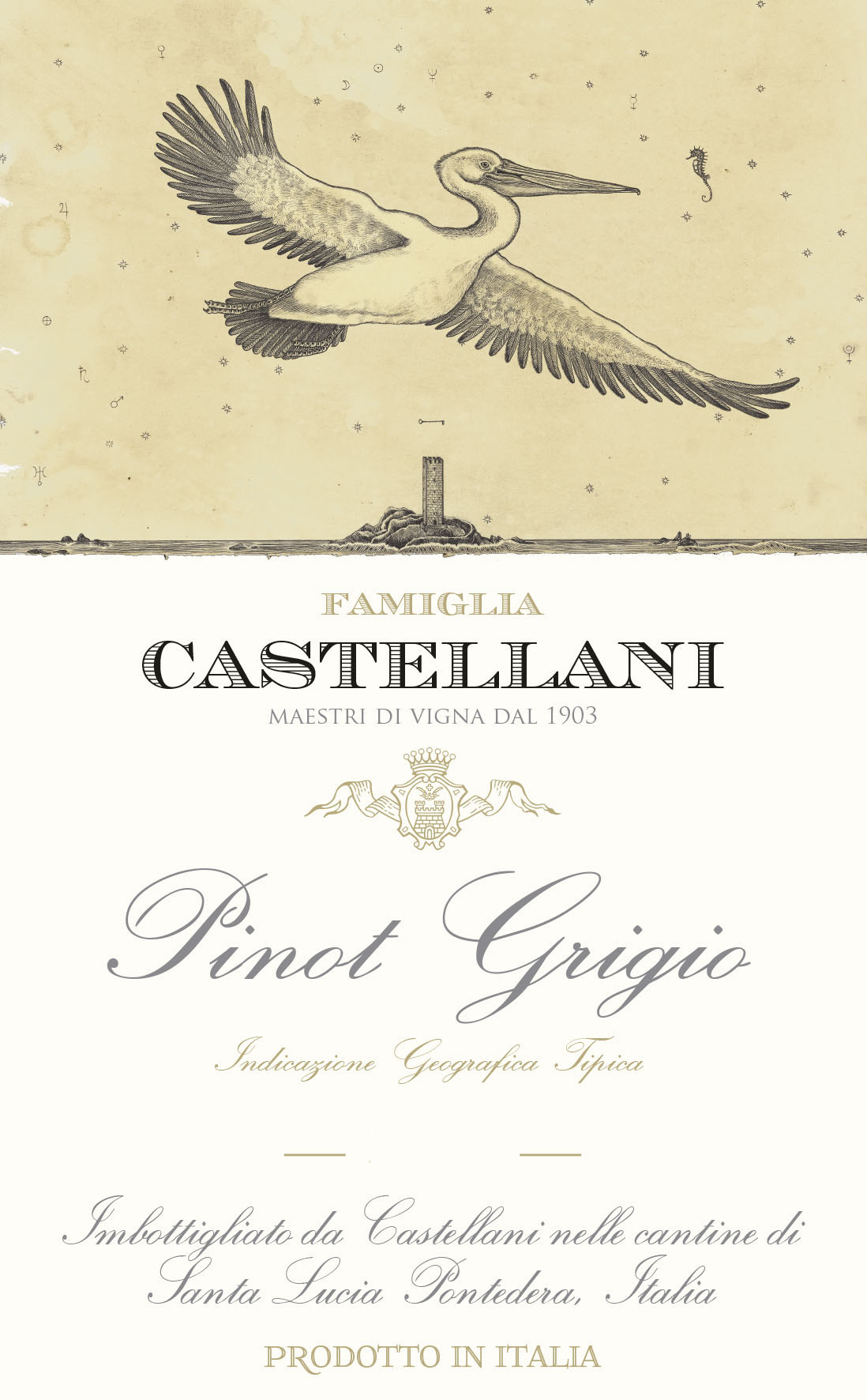 Famiglia Castellani - Collezione Collesano - Pinot Grigio label