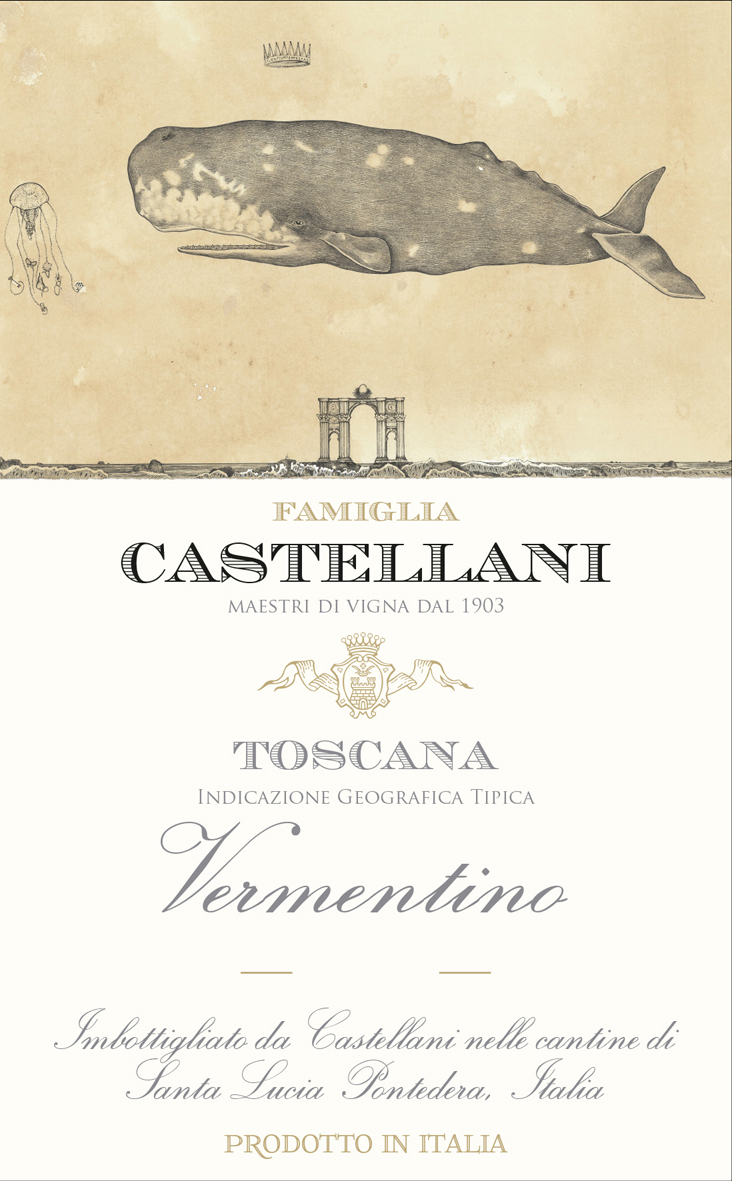 Famiglia Castellani - Collezione Collesano - Vermentino label