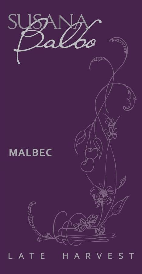 Susana Balbo Signature - Late Harvest Malbec label